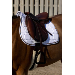 Satteldecke Equithème Shiny Weiß Wei&szlig;