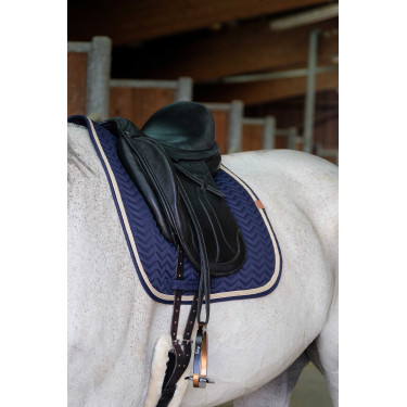 Satteldecke Equithème Softy Marineblau