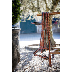 Geflochtene Zügel Pénélope US Haselnuss Braun