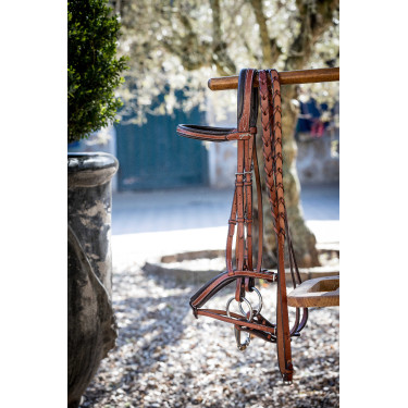 Geflochtene Zügel Pénélope US Haselnuss Braun