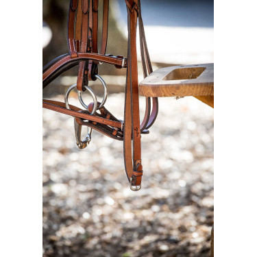 Geflochtene Zügel Pénélope US Haselnuss Braun