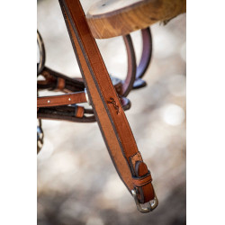 Geflochtene Zügel Pénélope US Haselnuss Braun