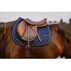 Satteldecke Je t'aime Equithème Mirror Marineblau Satteldecke Je t'aime Equithème Mirror Marineblau