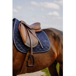 Satteldecke Je t'aime Equithème Mirror Marineblau Satteldecke Je t'aime Equithème Mirror Marineblau