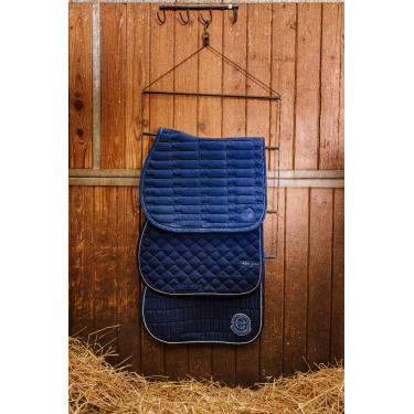 Satteldecke Je t'aime Equithème Mirror Marineblau Satteldecke Je t'aime Equithème Mirror Marineblau