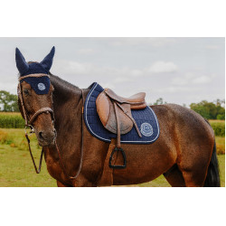 Satteldecke Je t'aime Equithème Compet Blau