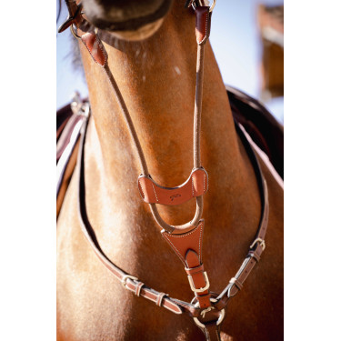 Martingalschieber Pénélope Bip Light US elastisch Haselnuss Braun