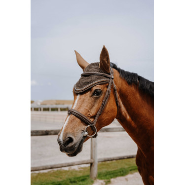 Fliegenhaube Equithème Hexalight Braun
