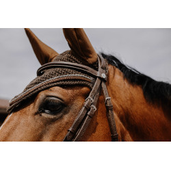Fliegenhaube Equithème Hexalight Braun