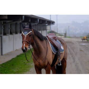 Fliegenhaube Equithème Denim Grau Fliegenhaube Equithème Denim Grau