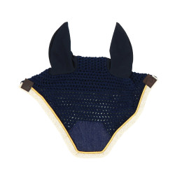 Fliegenhaube Equithème Denim Marineblau