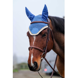 Fliegenhaube Equithème Denim Himmelblau Fliegenhaube Equithème Denim Himmelblau
