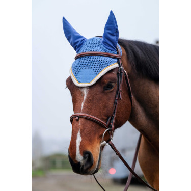 Fliegenhaube Equithème Denim Himmelblau Fliegenhaube Equithème Denim Himmelblau