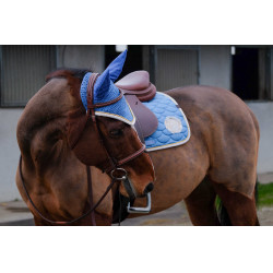 Fliegenhaube Equithème Denim Himmelblau Fliegenhaube Equithème Denim Himmelblau