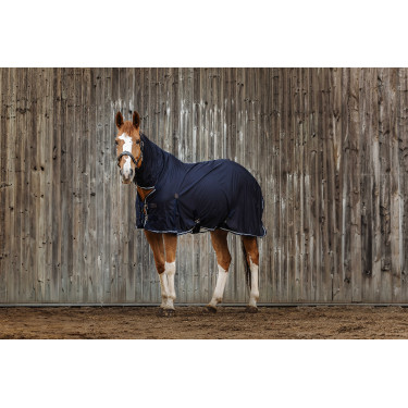 Equithème Micro Mesh Combo Hemd Marineblau