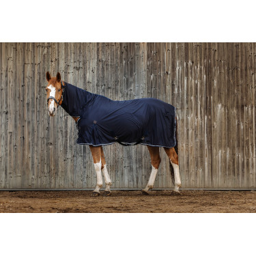 Equithème Micro Mesh Combo Hemd Marineblau