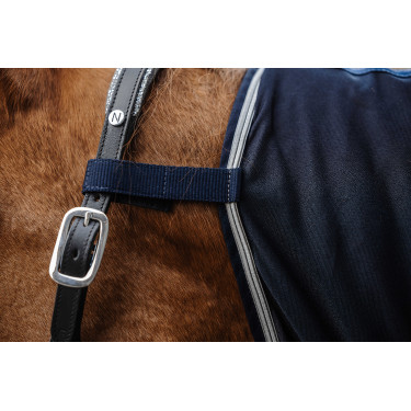 Equithème Micro Mesh Combo Hemd Marineblau