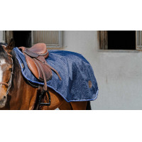 Abschwitzdecke Equithème Classic 1200D Marineblau