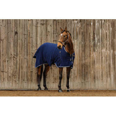 Fleece-Shirt Equithème Vague Marineblau