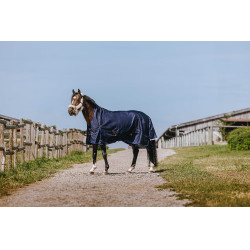 Equithème Classic 1200D High Neck Decke Marine Marineblau