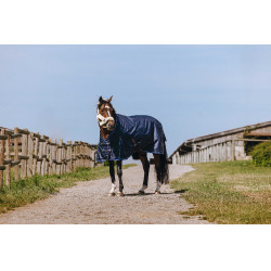 Equithème Classic 1200D High Neck Decke Marine Marineblau