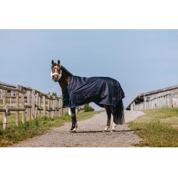 Equithème Classic 1200D High Neck Decke Marine Marineblau