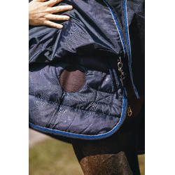 Equithème Classic 1200D High Neck Decke Marine Marineblau