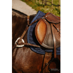 Satteldecke Je t'aime Equithème Origine Blau