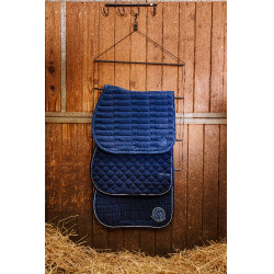 Satteldecke Je t'aime Equithème Origine Blau