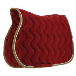 Satteldecke Equithème Polyfun Bordeaux / Taupe