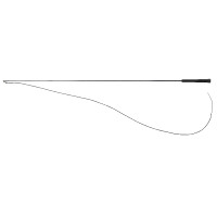 Dressurgerte Whip & Go Kunststoffgriff Grau