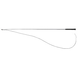 Dressurgerte Whip & Go Kunststoffgriff Grau