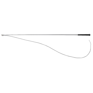 Dressurgerte Whip & Go Kunststoffgriff Grau