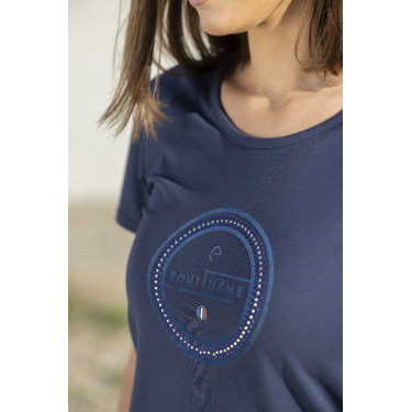 T-Shirt Equithème Anna Marineblau