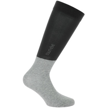 Reitsocken Equithème Compet 2 Paar Anthrazit / Hellgrau