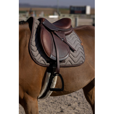 Satteldecke Equithème Tweedytan Beige