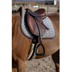 Satteldecke Equithème Tweedytan Weiß Weiß Satteldecke Equithème Tweedytan Weiß Weiß