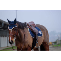 Satteldecke Equithème Denim Marineblau Satteldecke Equithème Denim Marineblau