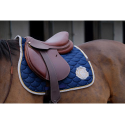 Satteldecke Equithème Denim Marineblau