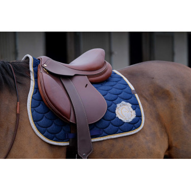 Satteldecke Equithème Denim Marineblau