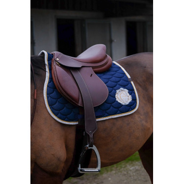 Satteldecke Equithème Denim Marineblau