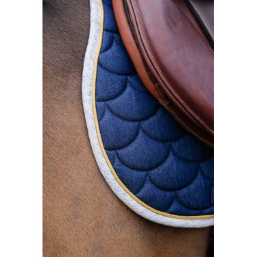 Satteldecke Equithème Denim Marineblau