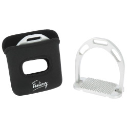 Neoprenüberzüge Feeling für Steigbügel Schwarz