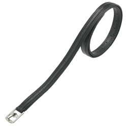 Synthetische Norton-Steigbügelriemen, doppellagig Schwarz