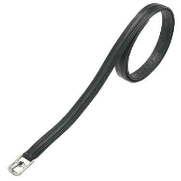 Synthetische Norton-Steigbügelriemen, doppellagig Schwarz