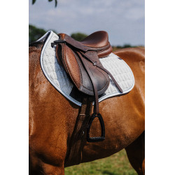 Satteldecke Equithème Eclat Weiß Weiß Satteldecke Equithème Eclat Weiß Weiß