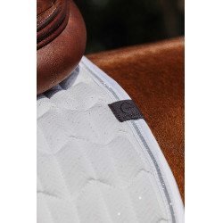 Satteldecke Equithème Eclat Weiß Weiß Satteldecke Equithème Eclat Weiß Weiß