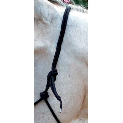 Ethologisches Halfter mit Zügeln Schwarz