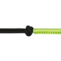 ETHOLOGISCHES HALFTER + FARBIGE STRICKLEINE Neongrün Gr&uuml;n