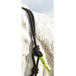 ETHOLOGISCHES HALFTER + FARBIGE STRICKLEINE Neongrün Gr&uuml;n